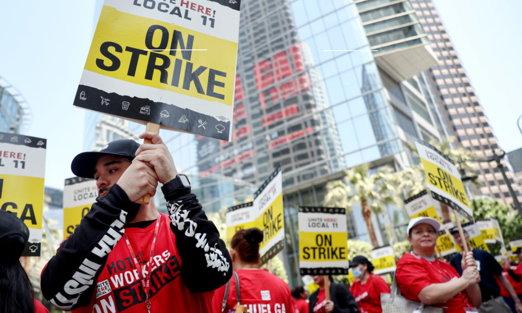 Majority Latina Los Angeles Hotel workers Strike for Better Wages and Working Conditions
